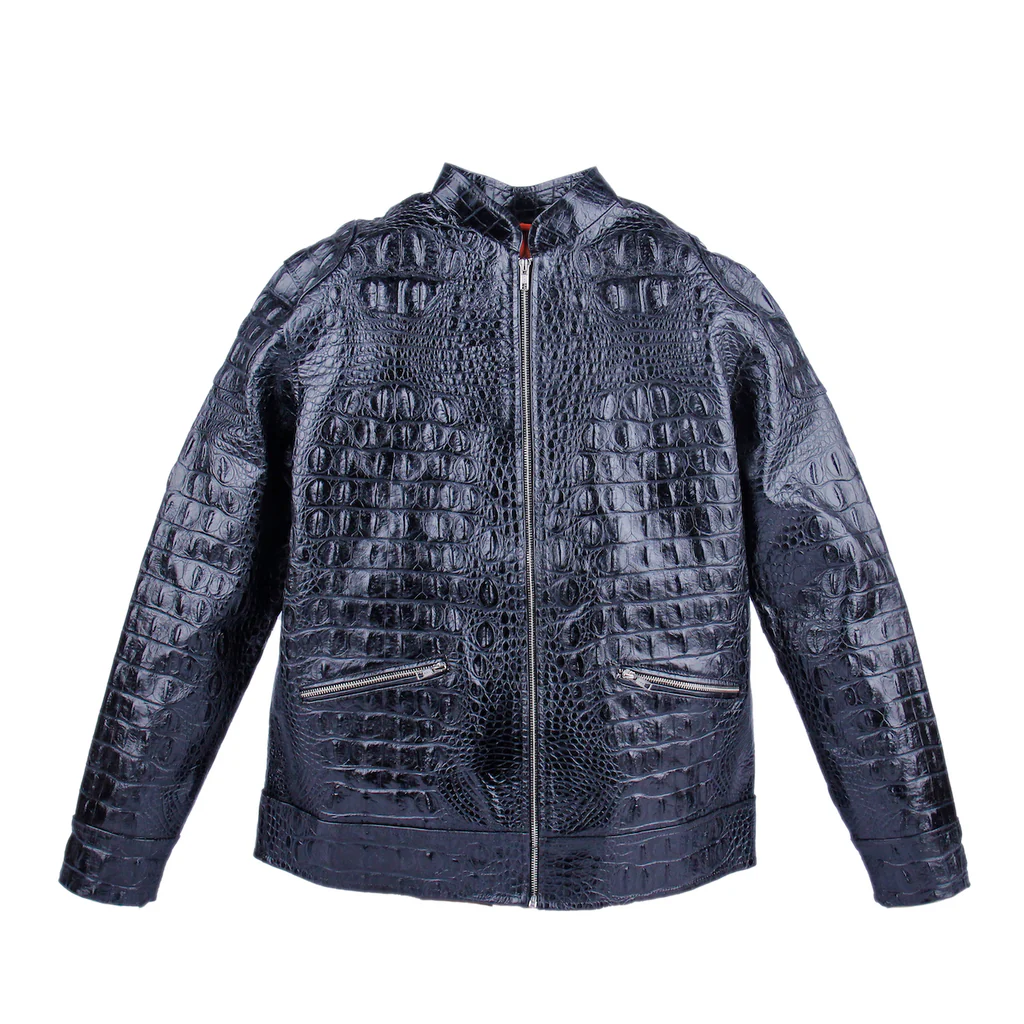 alligator leather jacket