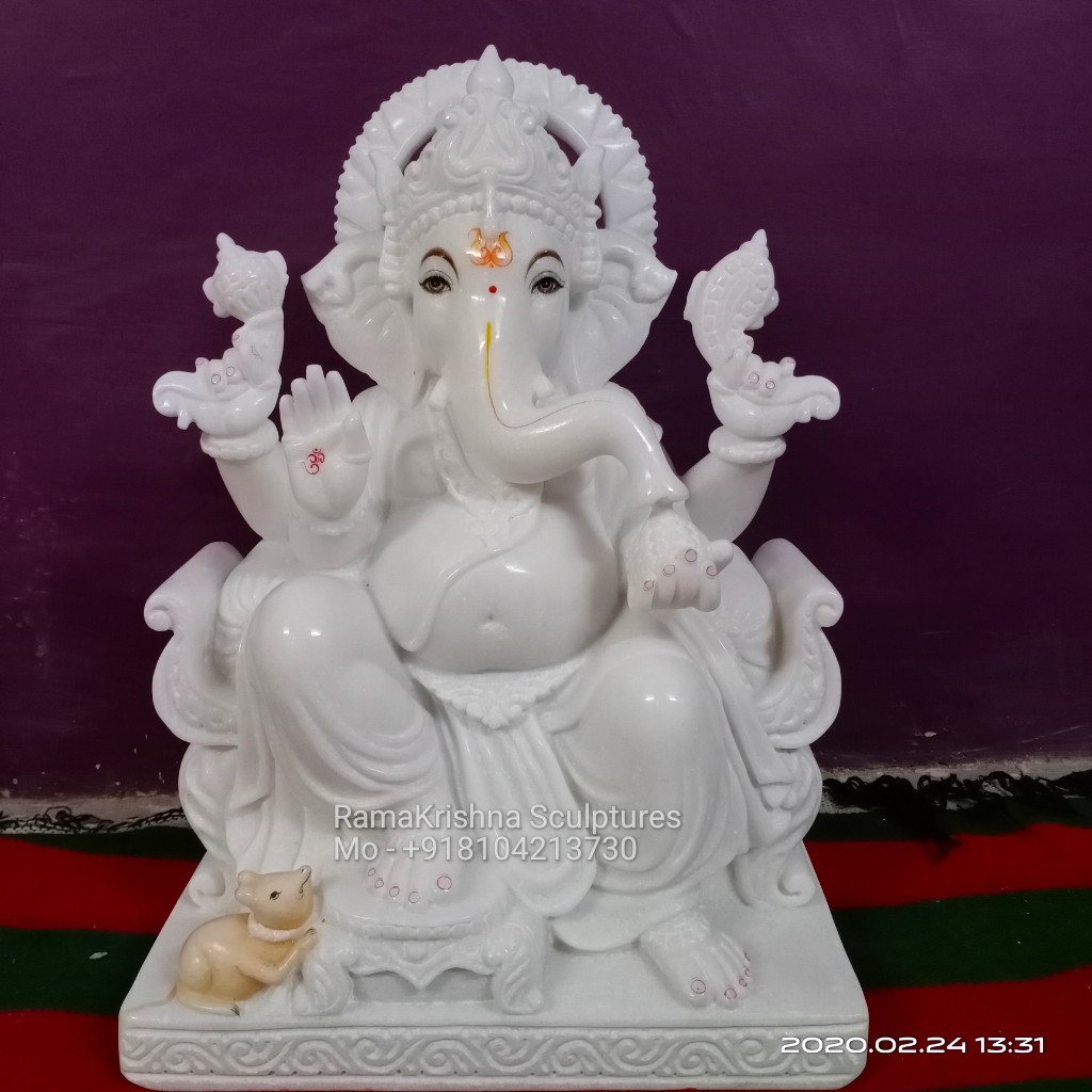 marble ganesh idol for home