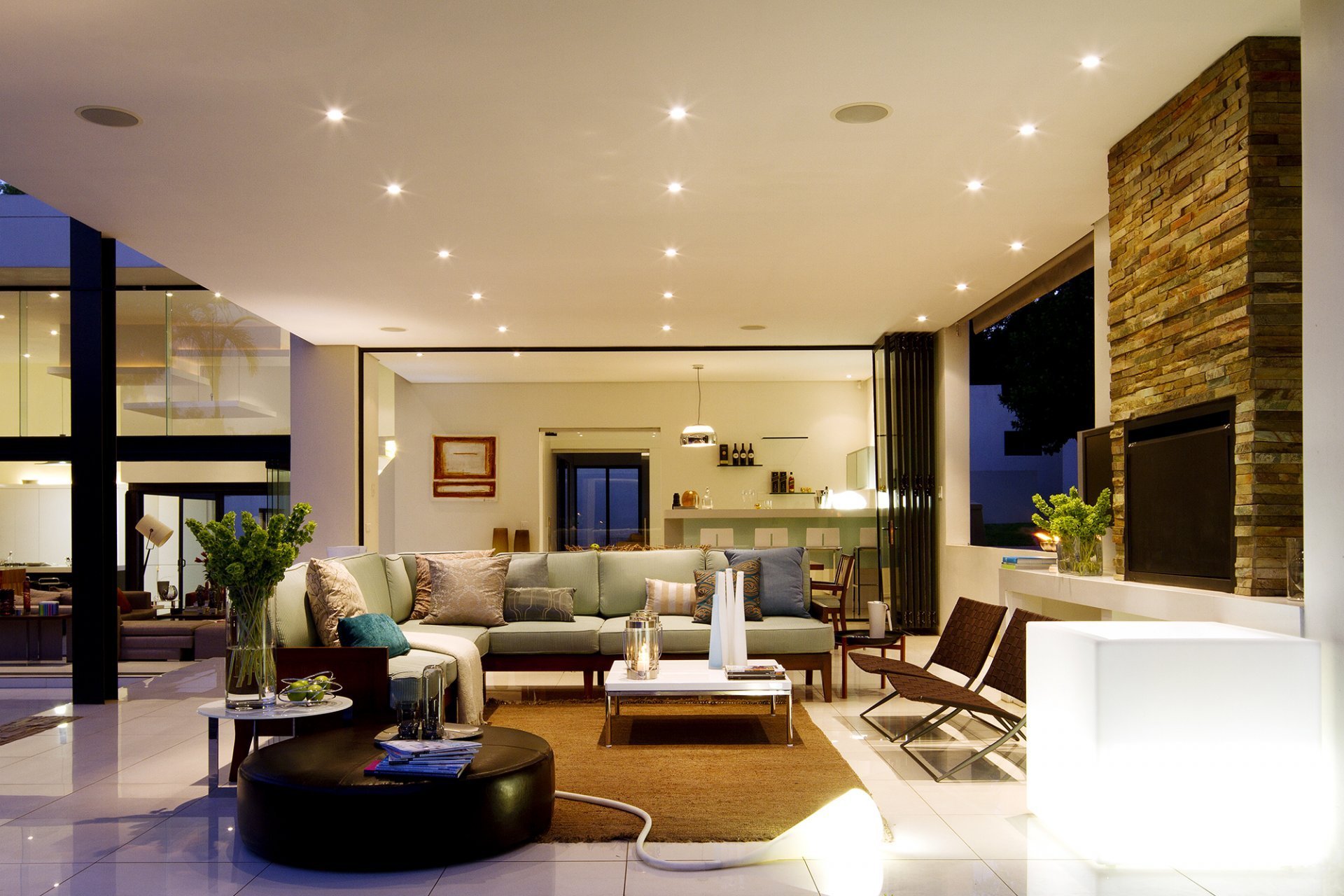 A luxury design living room showcasing a luxury home design