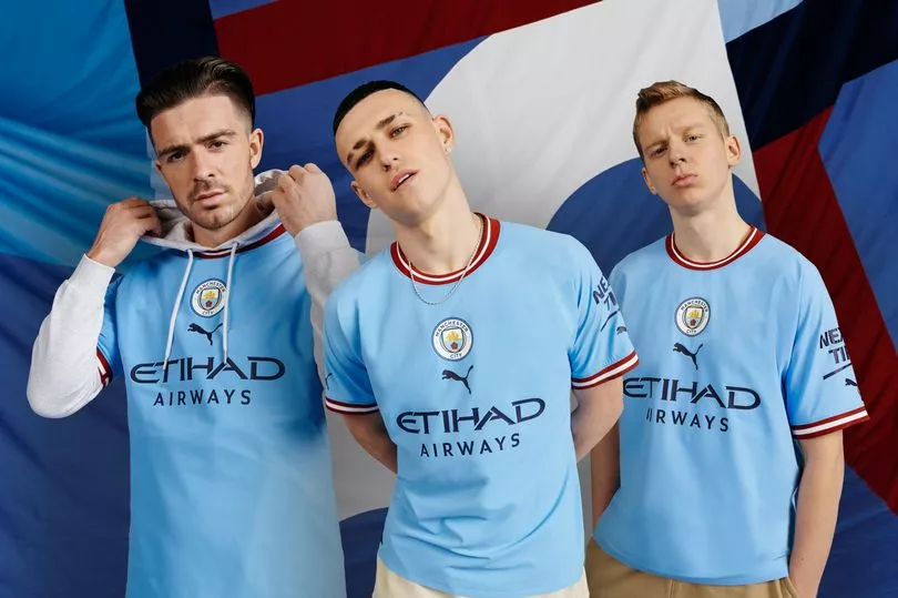 Manchester City football shirts