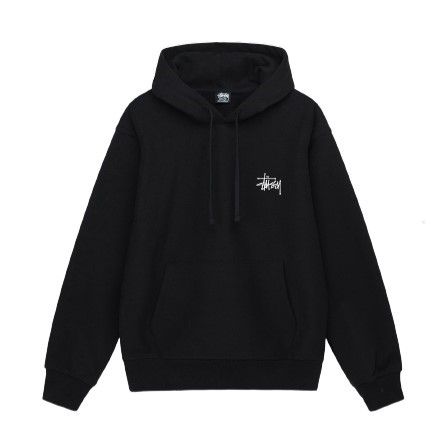 Stüssy pullover showcasing unisex design, combining streetwear style and comfort with bold logos and versatile layering options.