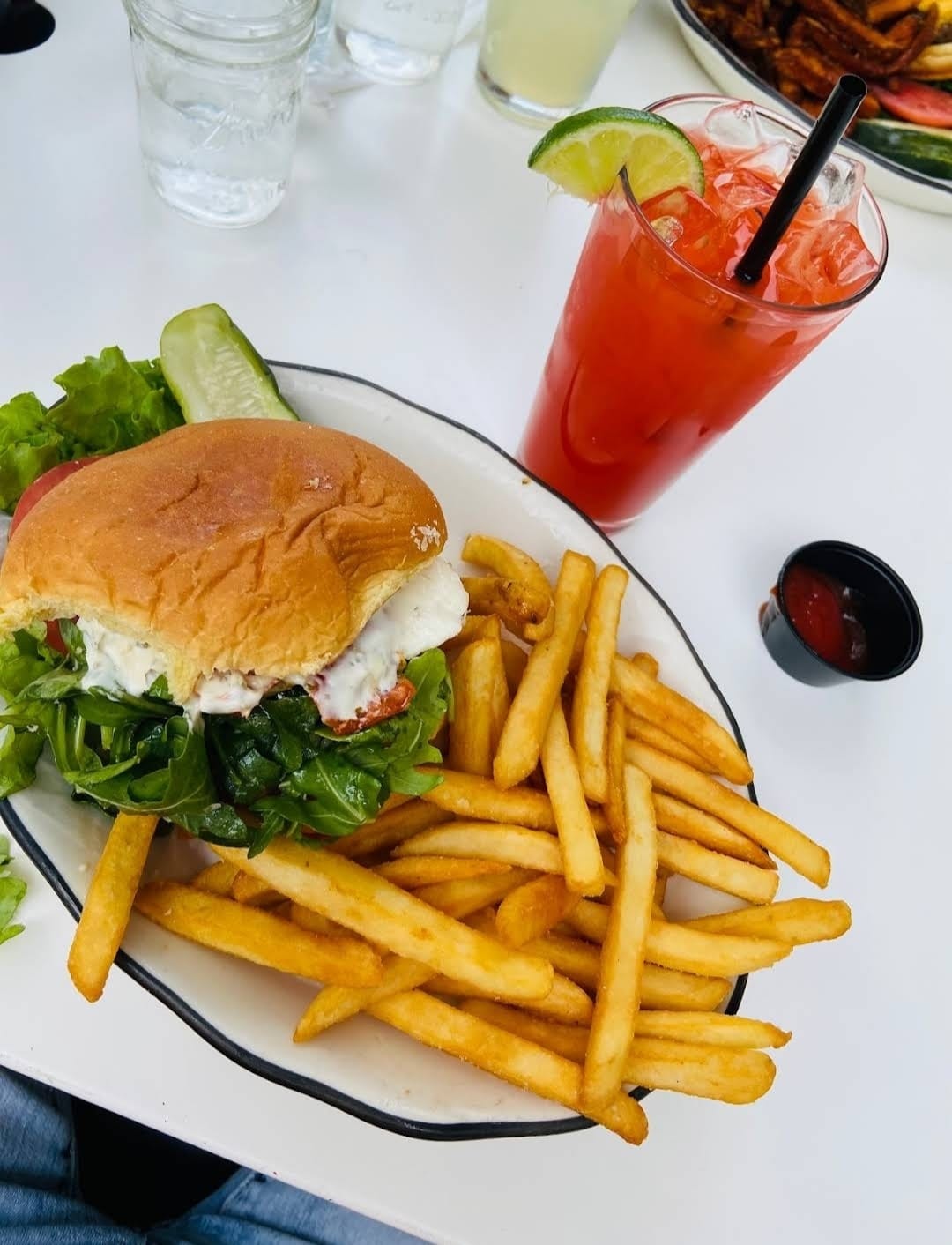 Craft Burger and Fries at Black Tap Craft Burgers & Beer - SoHo