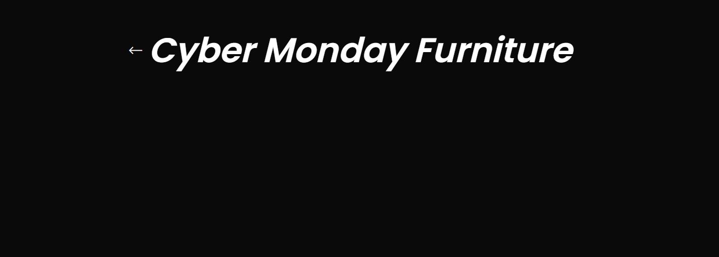 Cyber Monday Furniture deals