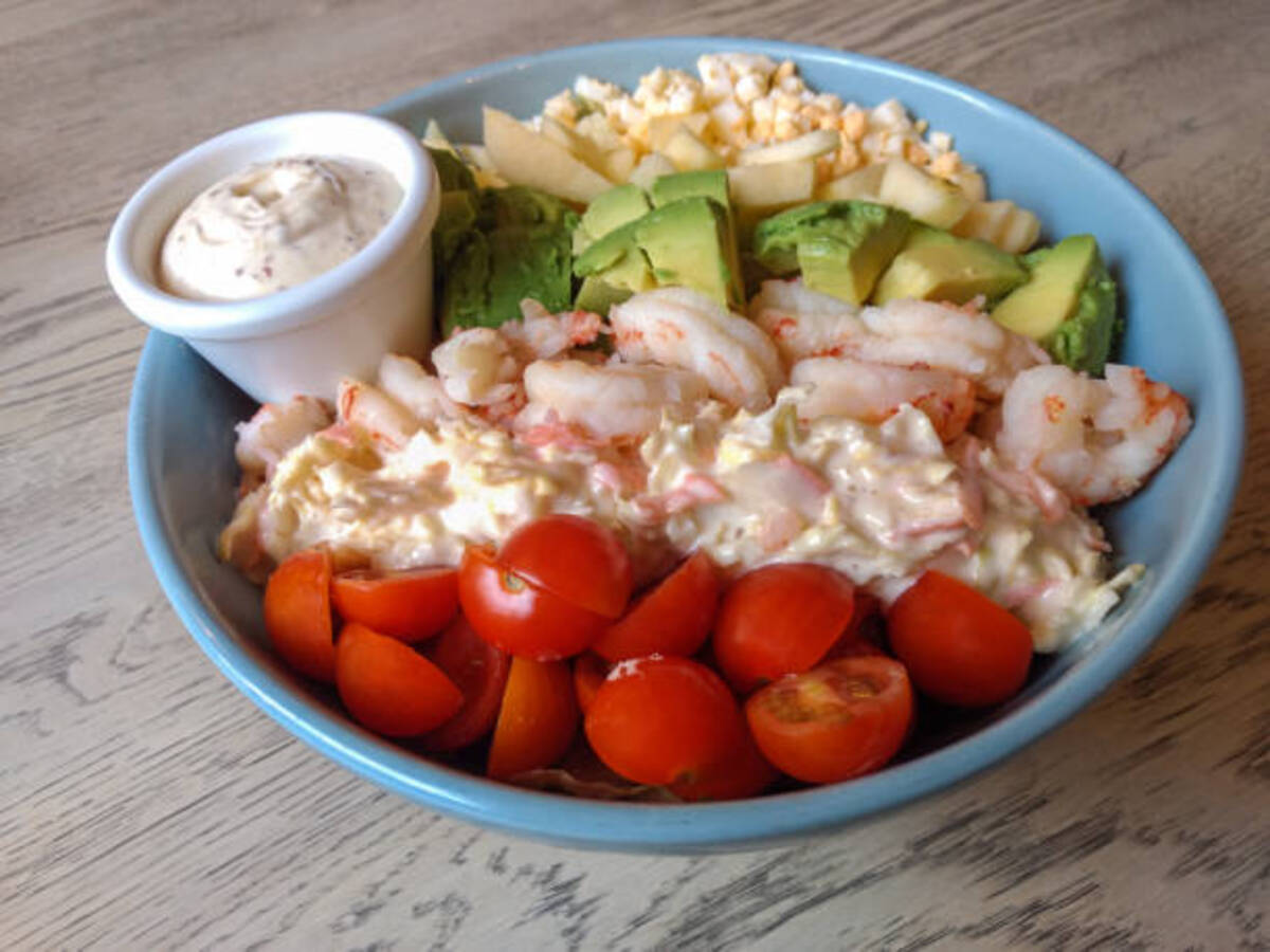 Lobster and shrimp bowl