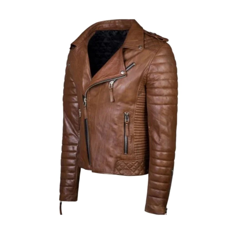 brown leather jacket mens