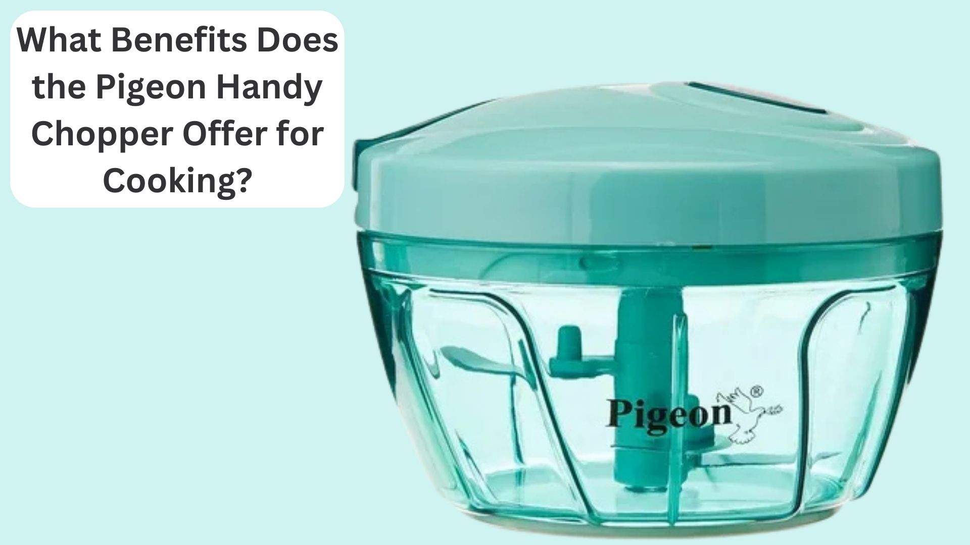 What Benefits Does the Pigeon Handy Chopper Offer for Cooking