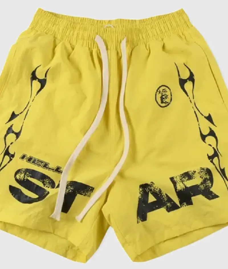 Yellow Hellstar Shorts