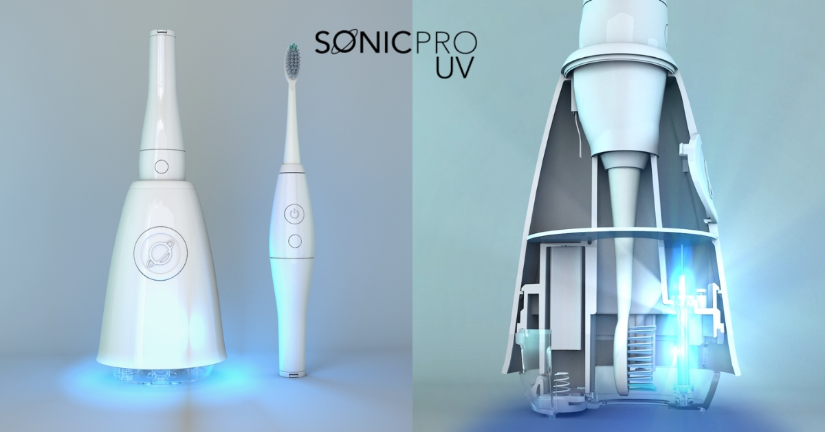 uv electric toothbrush with charging station