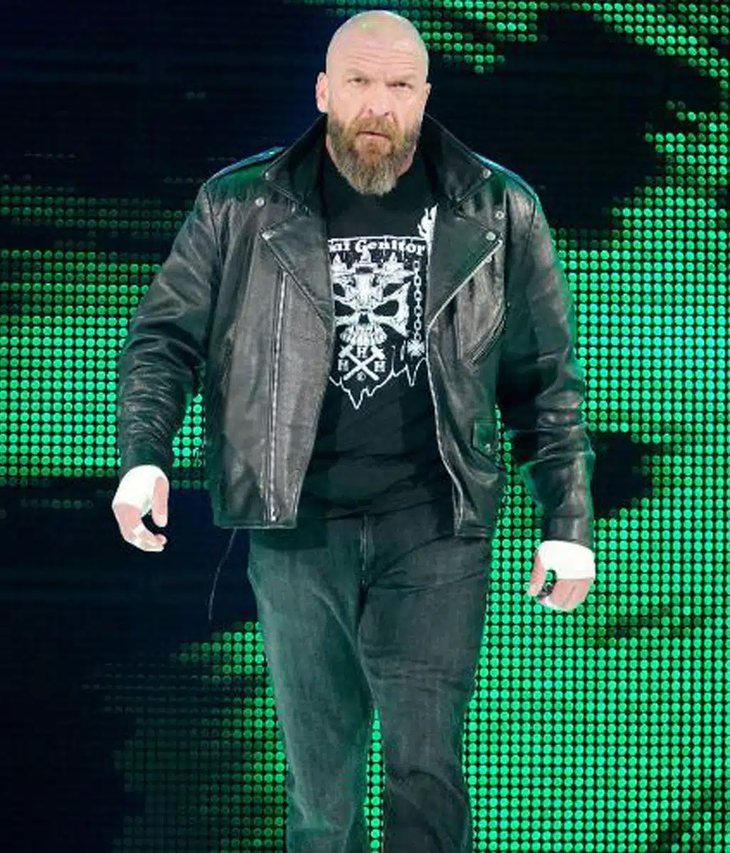 Triple H leather jacket