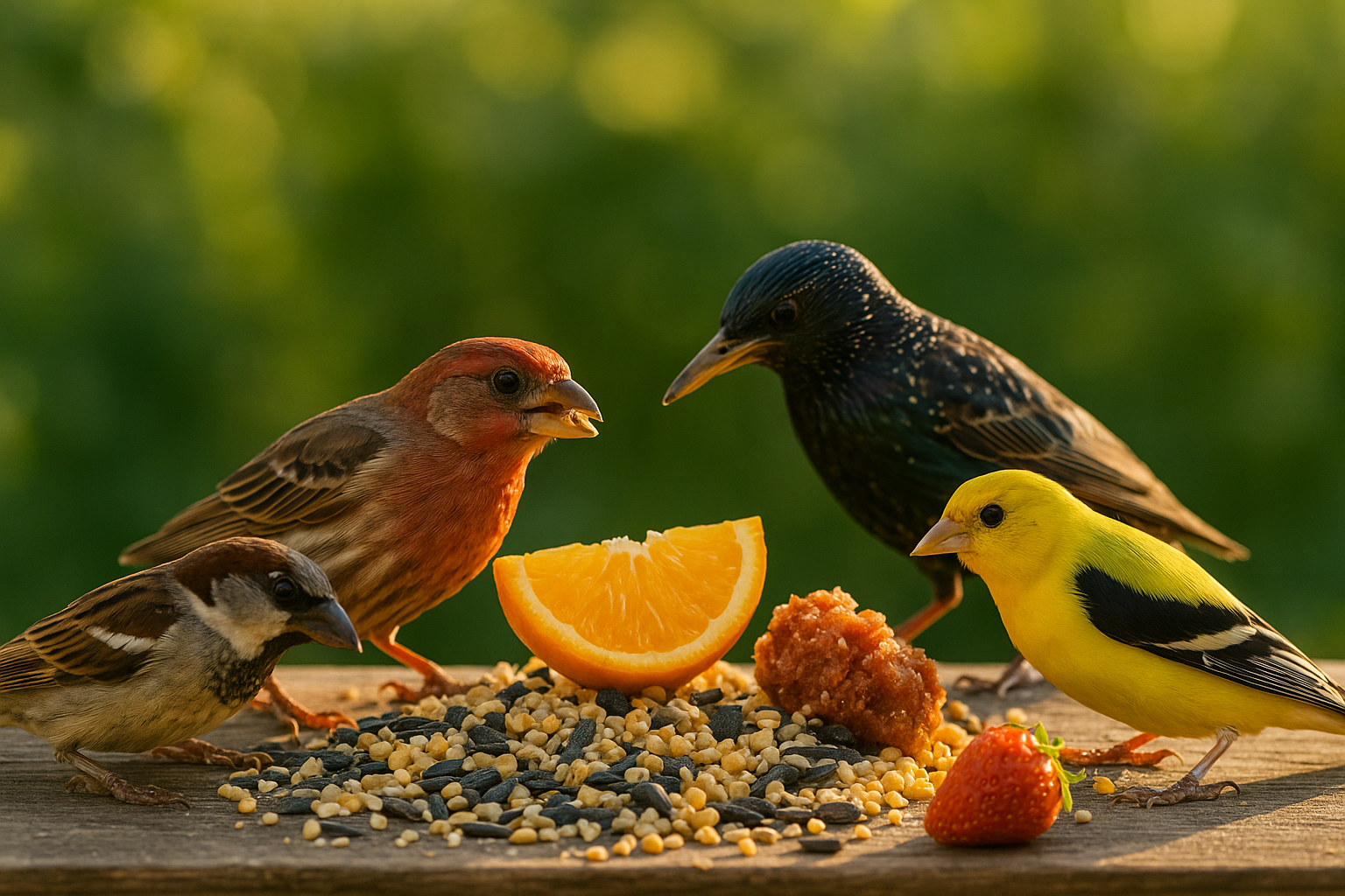 Bird Food in Summer