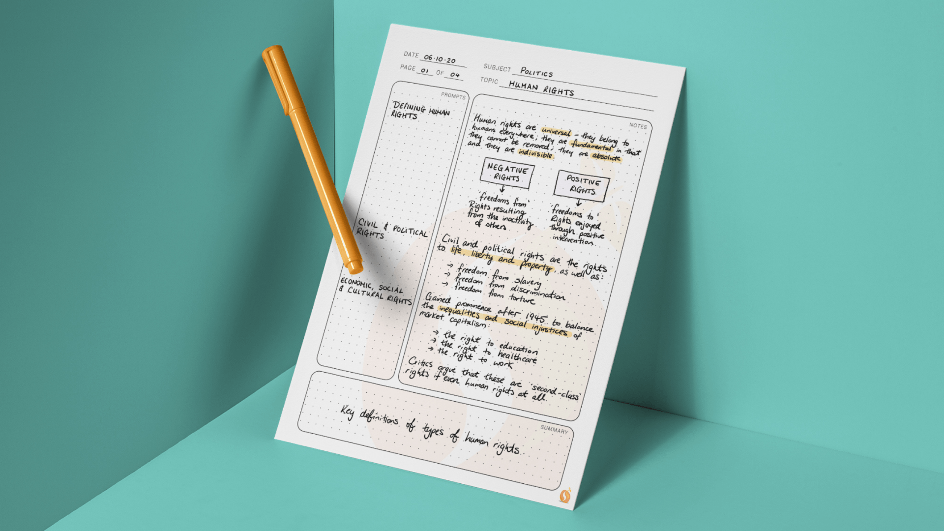 Study Notes for Exam Revision