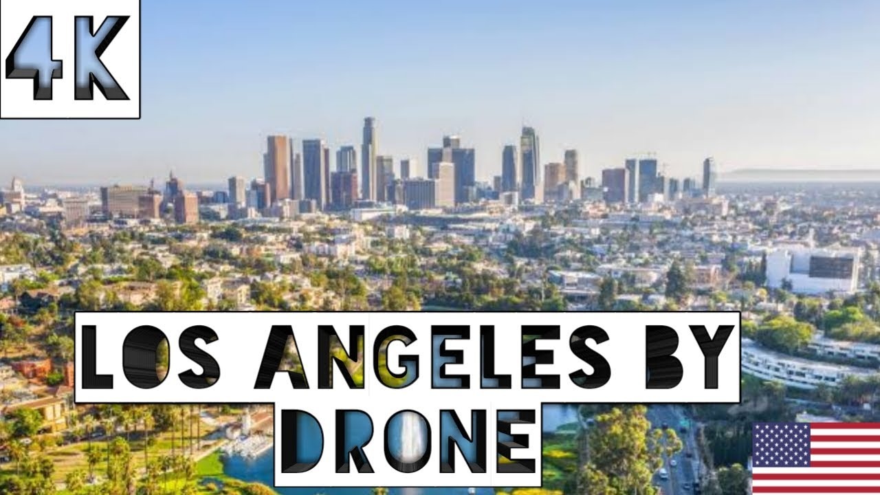 los angeles by drone