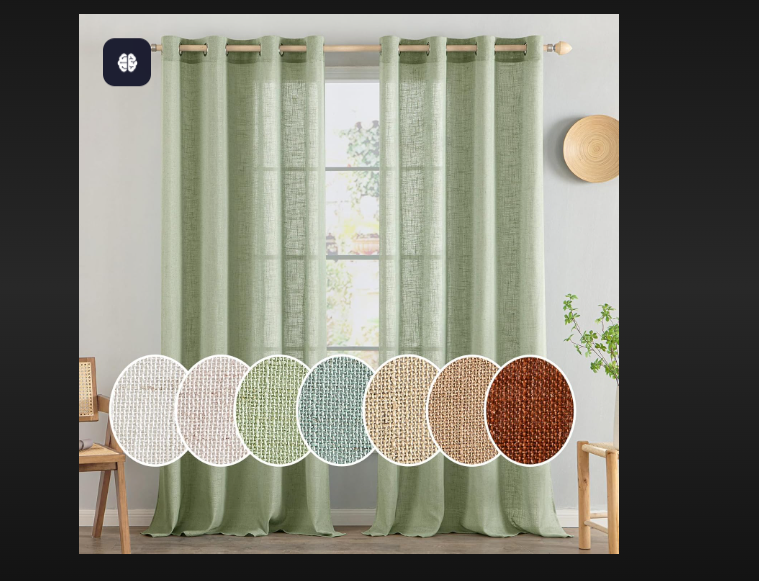 linen curtains